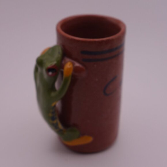 Lizard Handle Costa Rica Ceramic Shot Glass - Picture 1 of 10